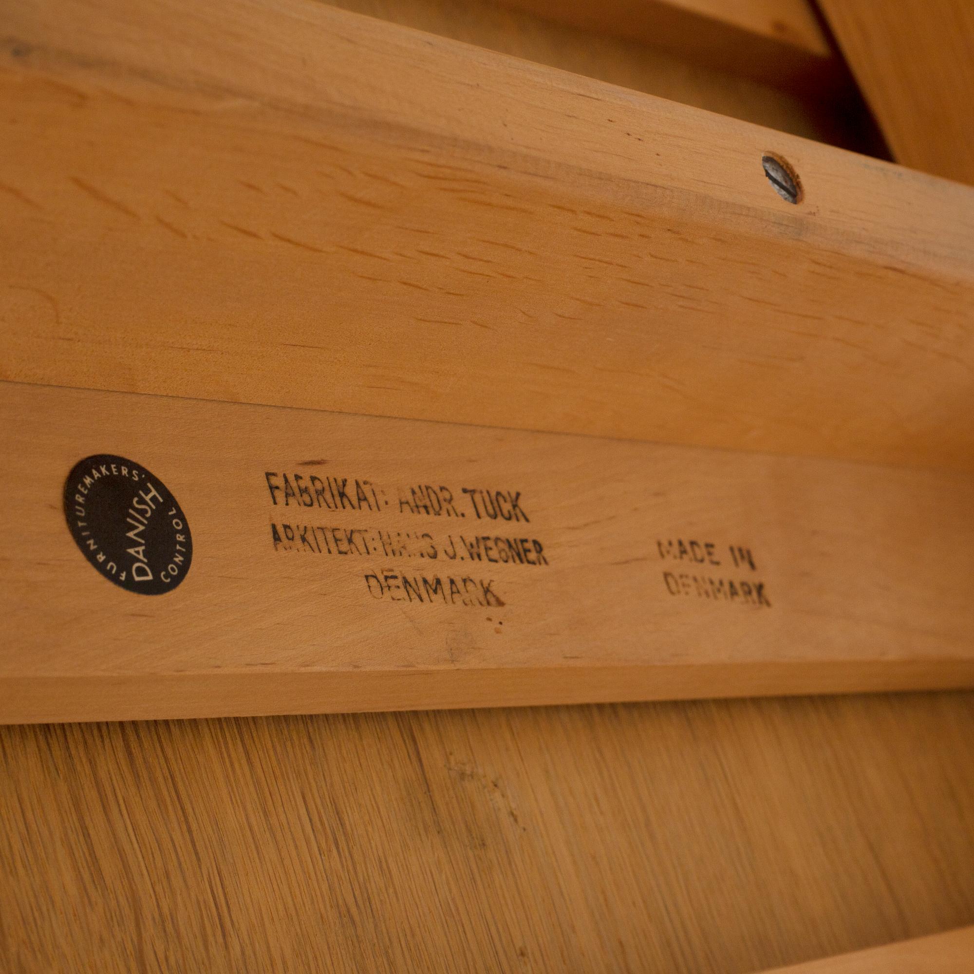 HANS J WEGNER, a model 'AT-312' table, Andreas Tuck, Denmark.