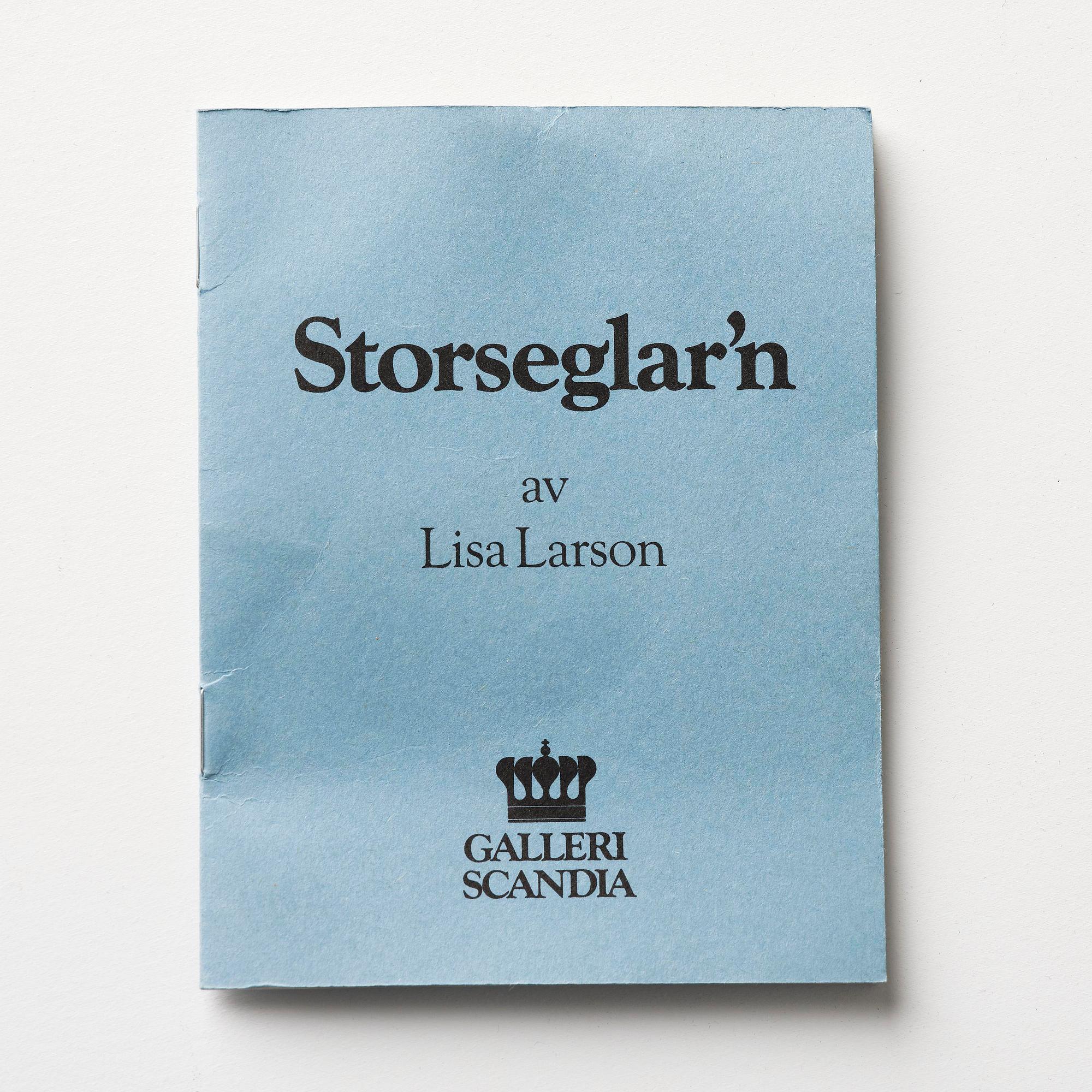 Lisa Larson, sculpture, bronze, "Storseglar'n", Scandia Present, ca. 1978, ed. 181/999, with original box and folder.