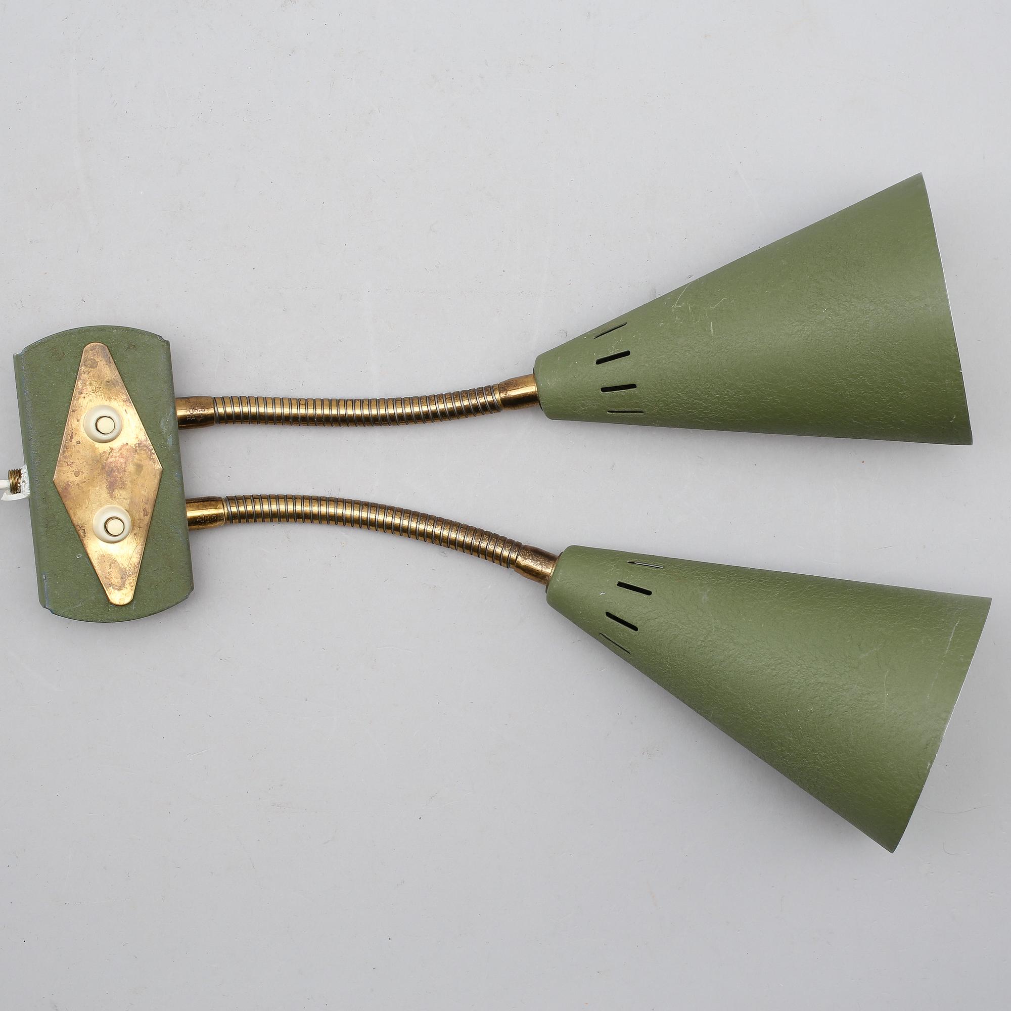 VÄGGLAMPA, 1900-talets mitt.