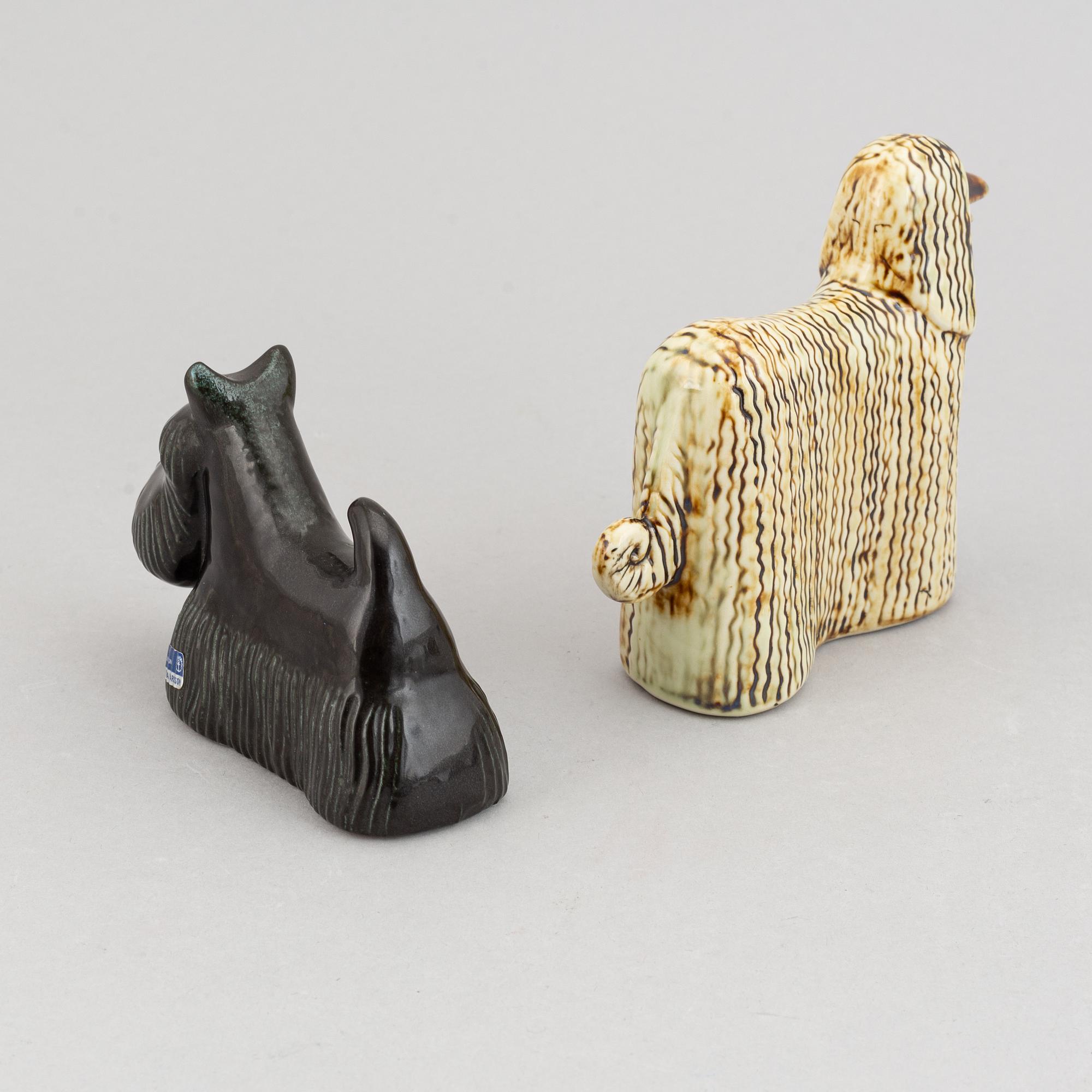 Lisa Larson, six stoneware figurines, for Gustavsberg.