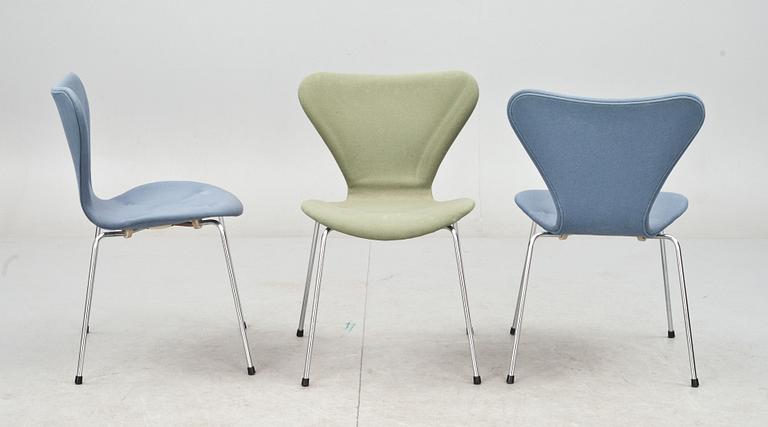 STOLAR, 7 st, "Sjuan", Arne Jacobsen, Fritz Hansen.