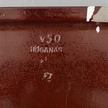 A salt glazed stone ware wash basin, Höganäs.
