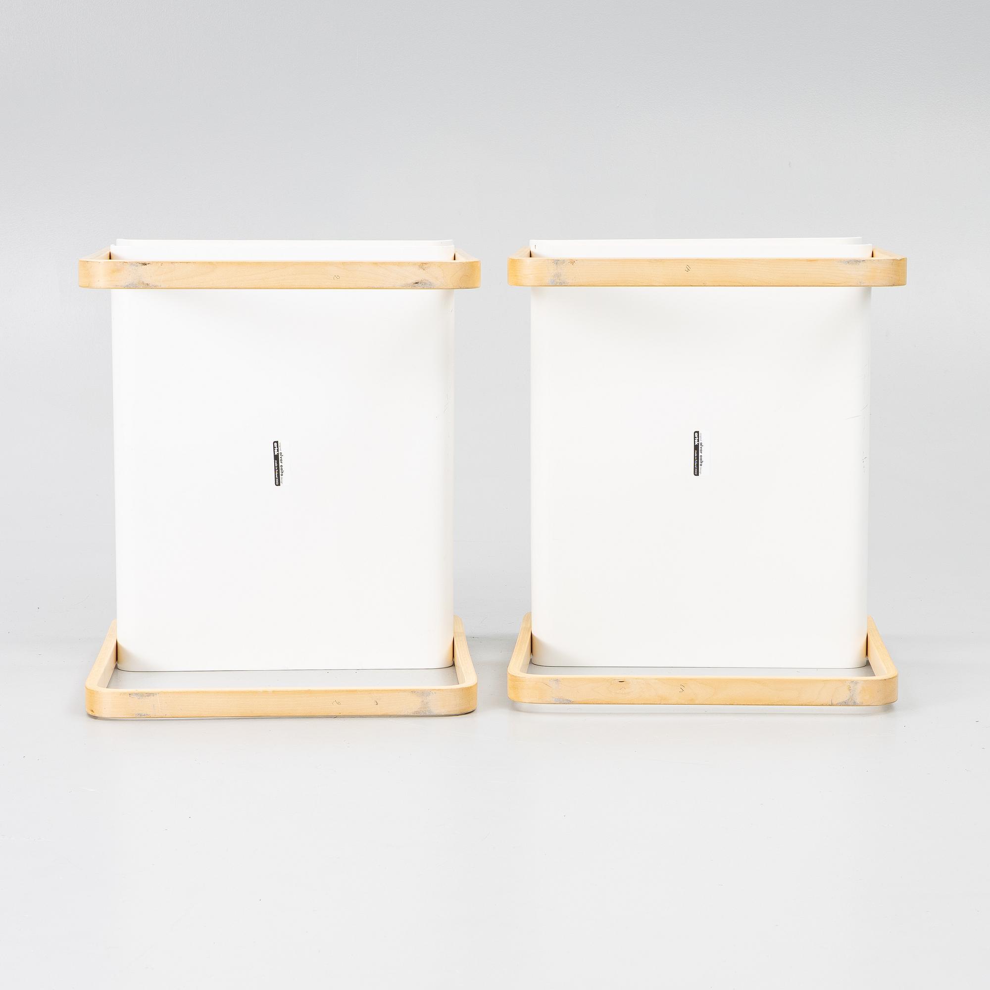 Alvar Aalto, a pair of model 915 side tables. Artek, 2002.