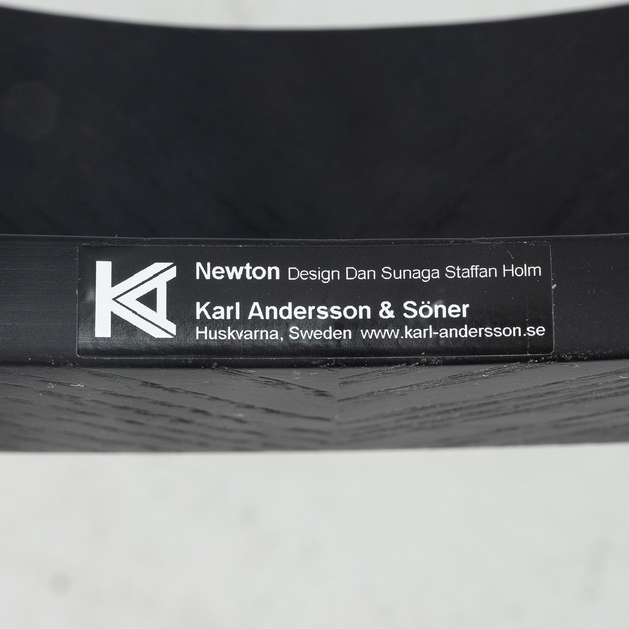 A 'Newton' coffee table by Dan Sunaga & Staffan Holm for Karl Andersson & Söner.