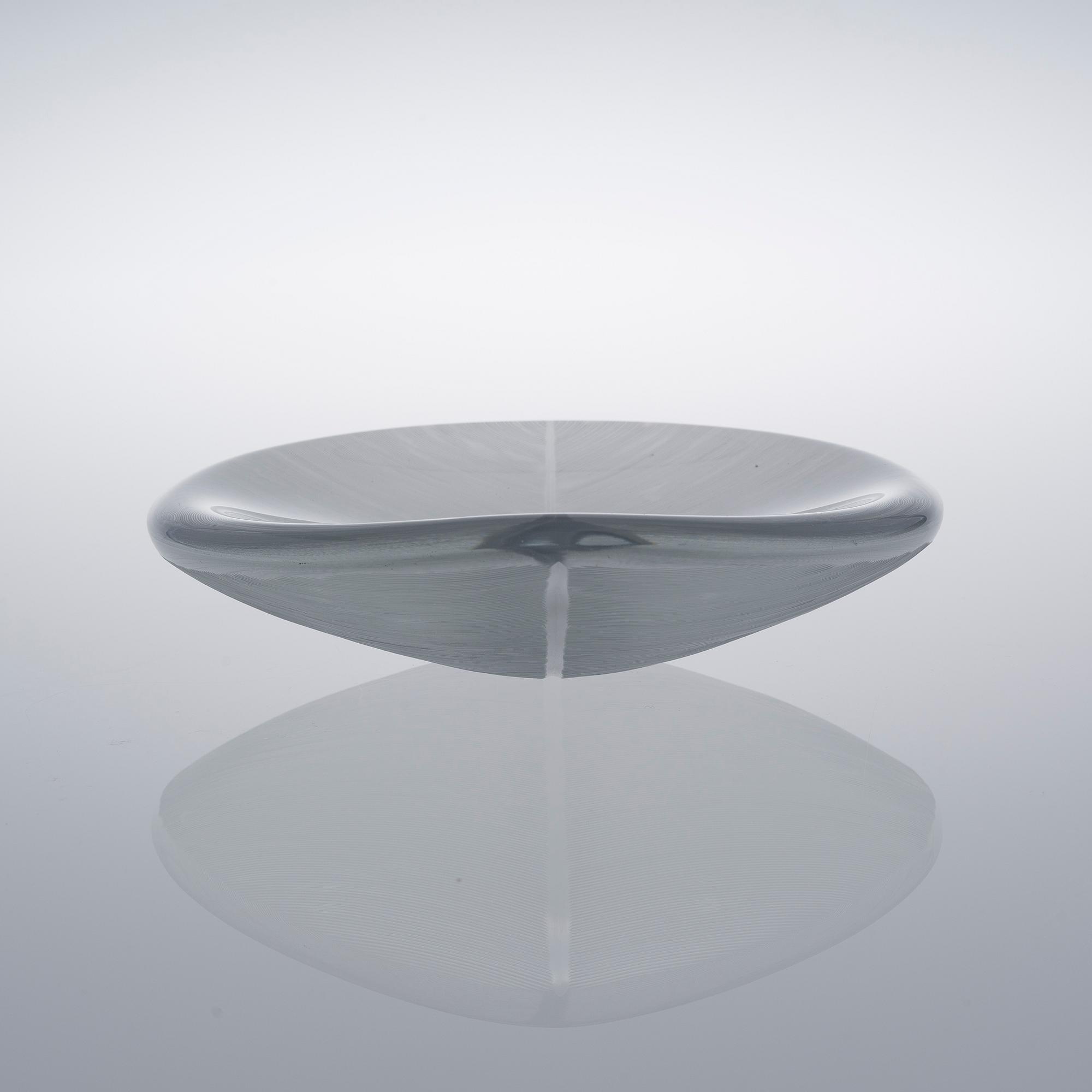 TAPIO WIRKKALA, A DISH. Leaf. Signed Tapio Wirkkala, Iittala.