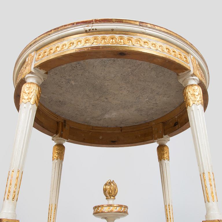 An 8-piece Gustavian style furniture set, late 19th century.