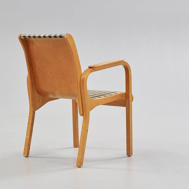 An Alvar Aalto armchair, Aalto Design Hedemora, Sweden 1940-50's.