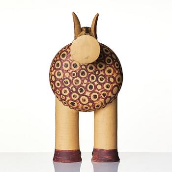 Lisa Larson, ”Mulåsna" (Mule), a rare stoneware sculpture from the "Afrika" series, Gustavsberg, 1968-1975.