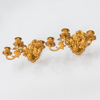 A pair of wall sconces from the last quarter of the 19th Century.