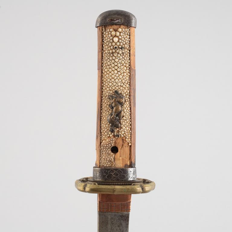 Wakizashi, Japan, mei Kanabo Hayato Jyo Masazane Saku, Tenmon 1500-tal.