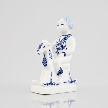 Hanne Varming, a porcelain figurine, Royal Copenhagen, "Blue Fluted", model 5196, 1974-78.