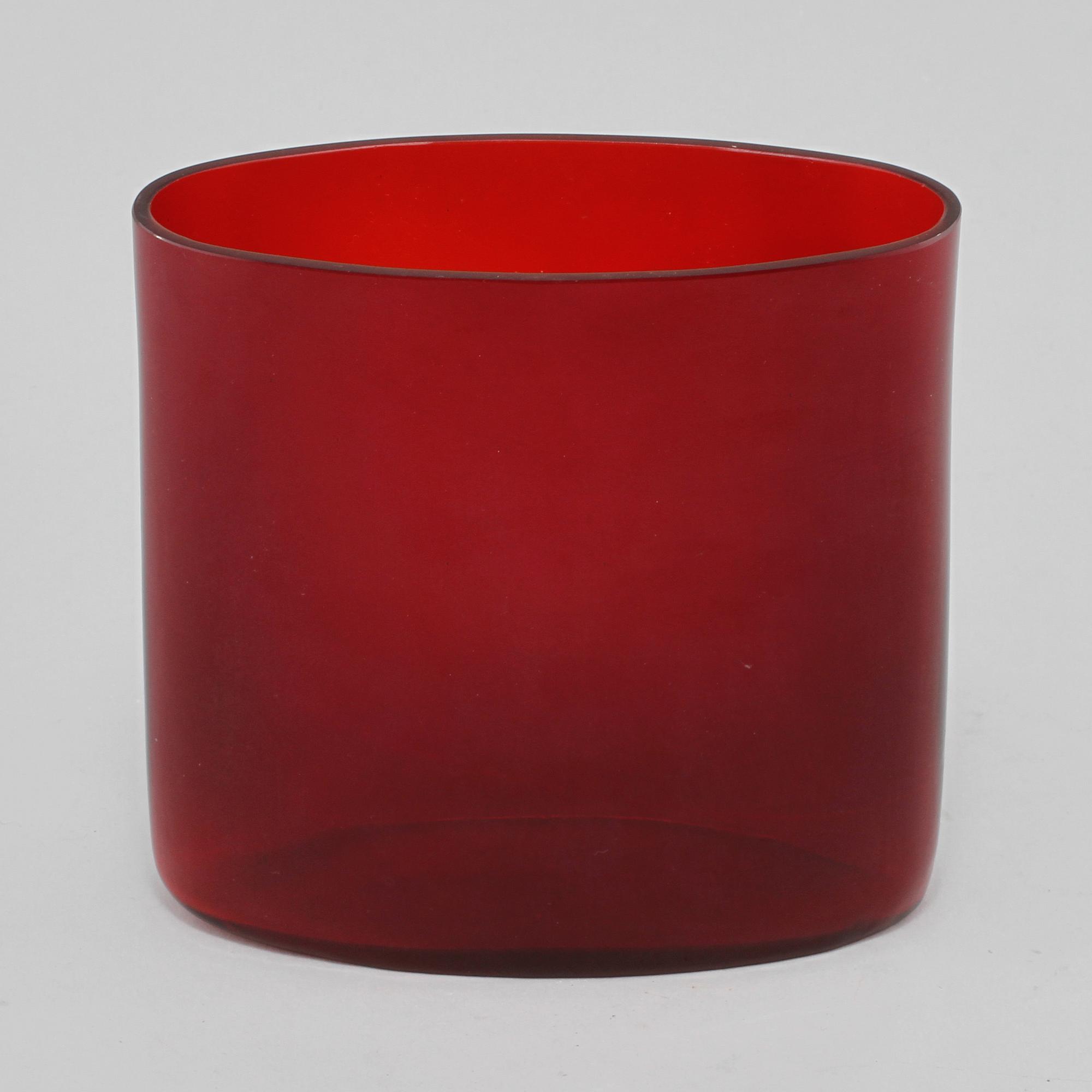 VAS, glas, Tapio Wirkkala, Iittala, Finland, sent 1900-tal.