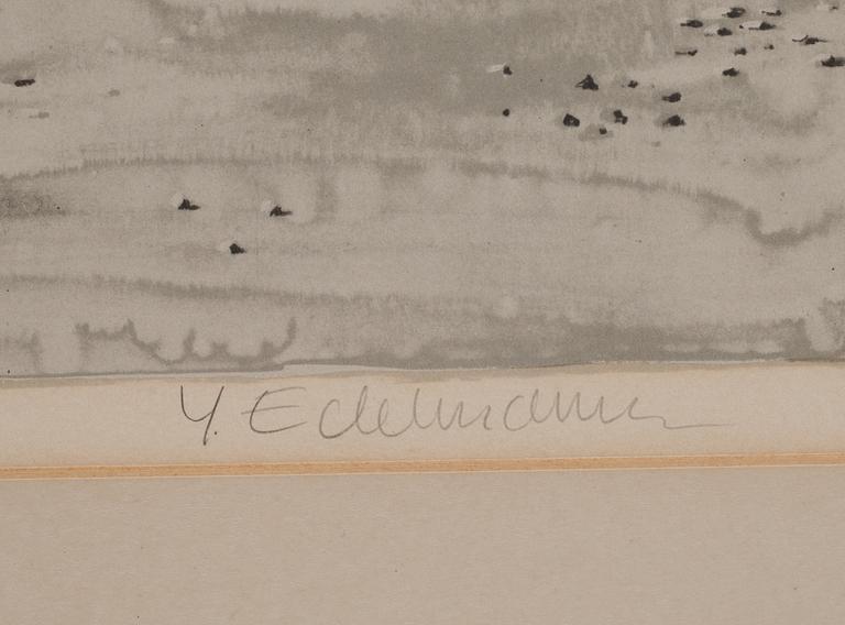 YRJÖ EDELMANN, litografi, signerad och numrerad 36/125.