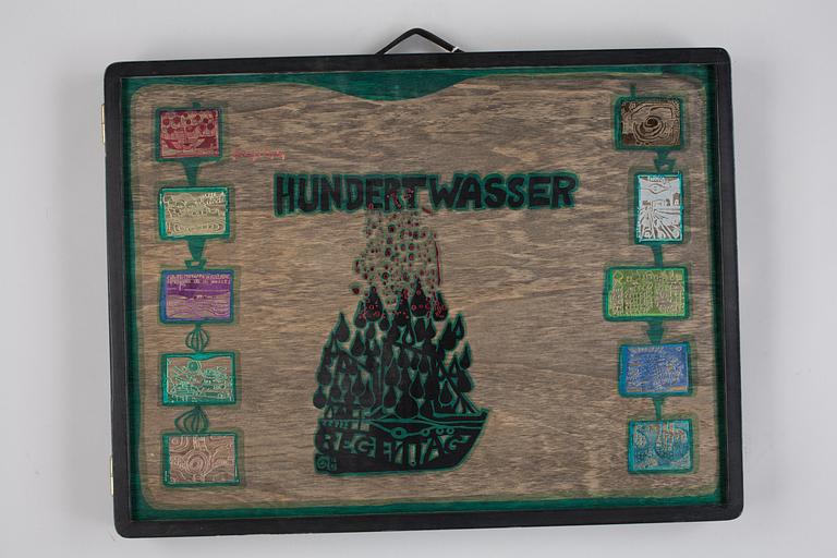 Friedensreich Hundertwasser, "Look at it on a rainy day (The Regentag portfolio)".