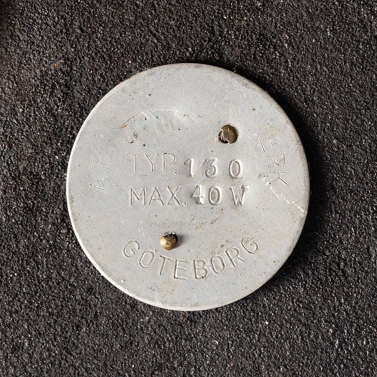 A floor lamp, AB Armaturhantverk, Gothenburg, mid-20th Century.