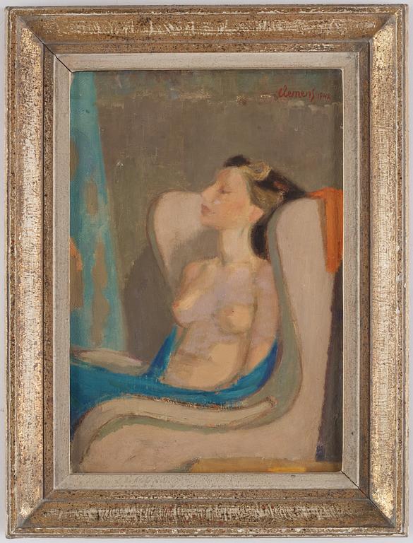 Curt Clemens, signerad och daterad 1942.