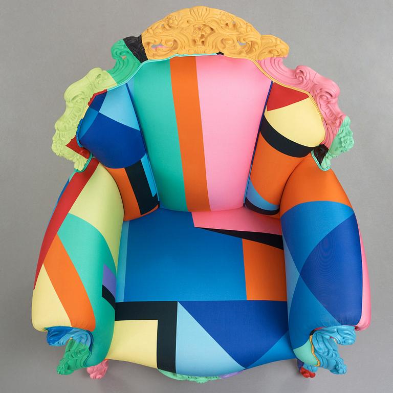 Alessandro Mendini, a 'Proust Geometrica' armchair, edition Cappellini, Italy.