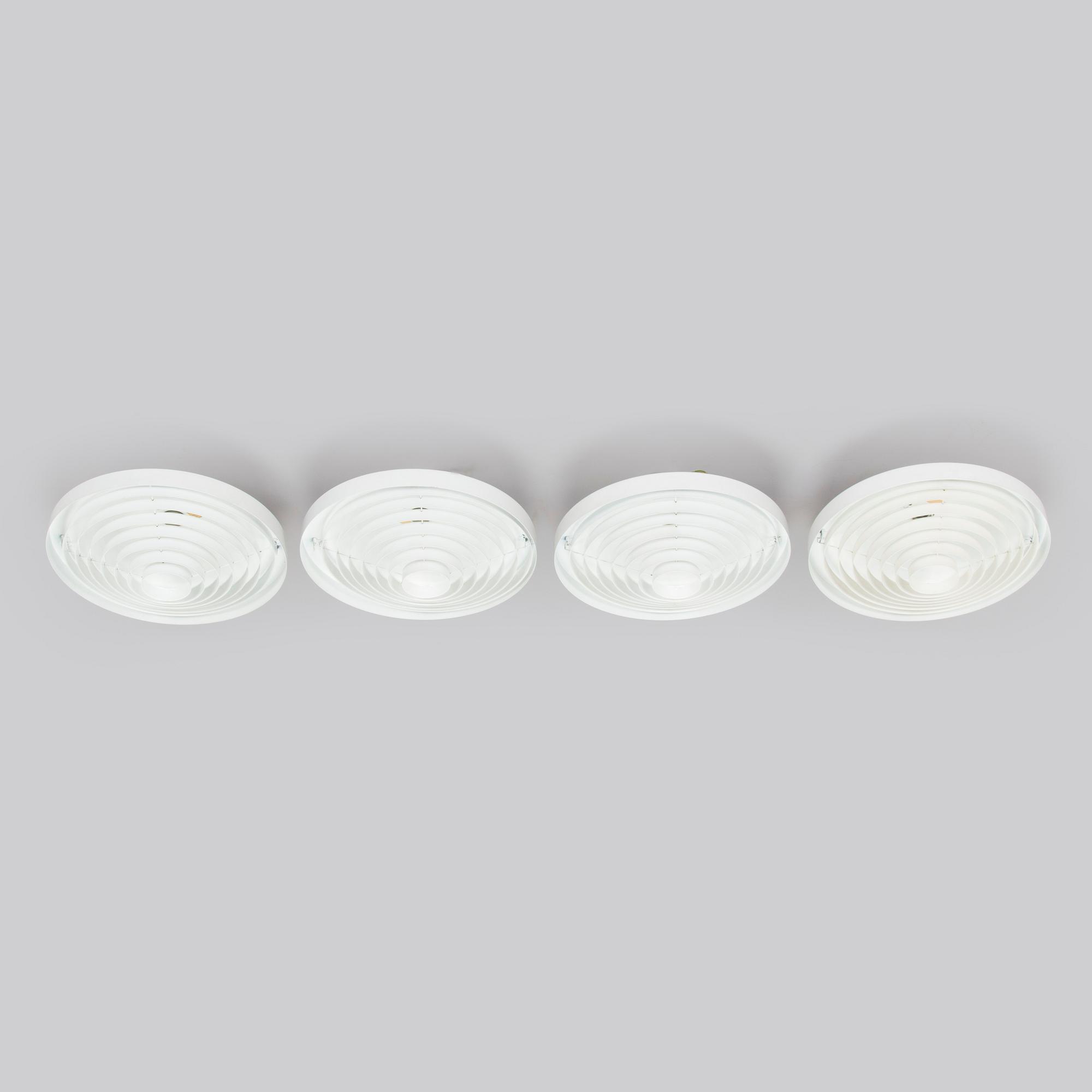 Lisa Johansson-Pape, four 1960's '71-149' ceiling lights for Orno Stockmann.