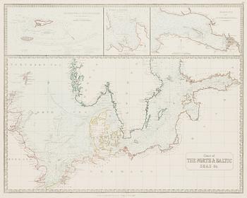 Map, 'Chart of The North & Baltic Seas'.