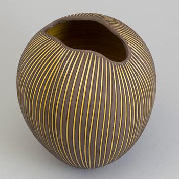 HJÖRDIS OLDFORS, a "Kokos" earthenware vase from Upsala-Ekeby, 1954-8.
