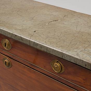 A Swedish late gustavian secretaire, late 18th century.