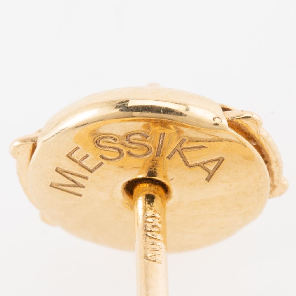 Earrings a pair of "Move Uno Chain and Stud Earrings", Messika.