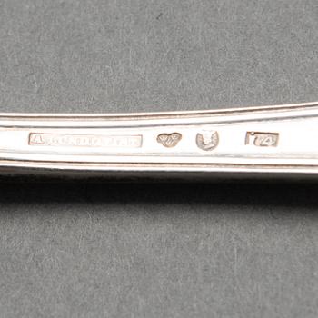 HAARUKOITA, 24+12 kpl, hopeaa, ruotsalaiset leimat, pääosin 1800-luku ja 1930.