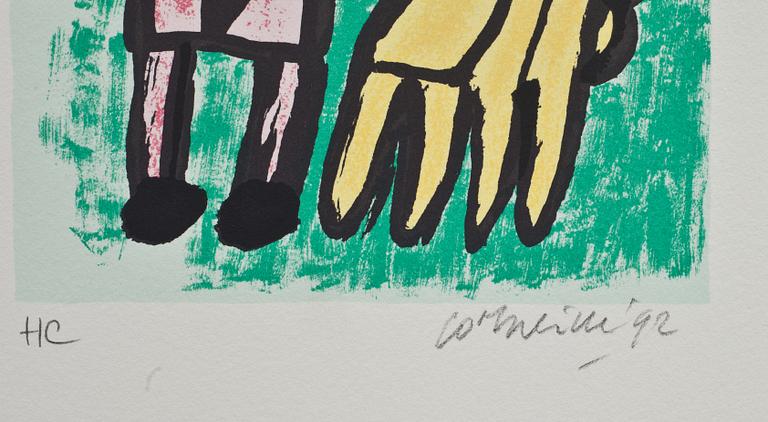 BEVERLOO CORNEILLE, 3 st. Serigrafier, mapp, signerad och daterad -92, HC. GKM edition.