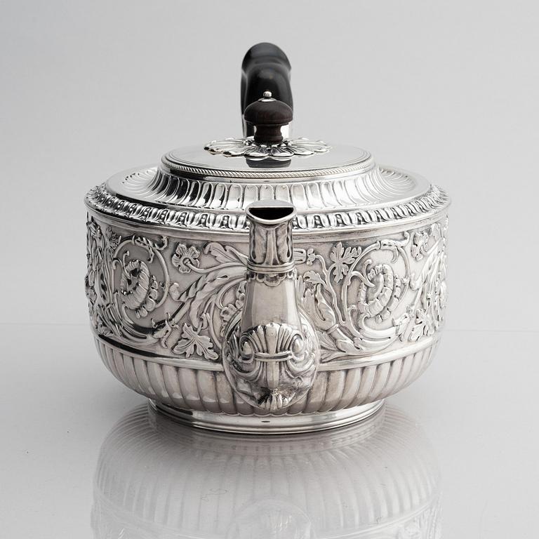 Adolf Zethelius, tekanna, silver, Stockholm 1833.