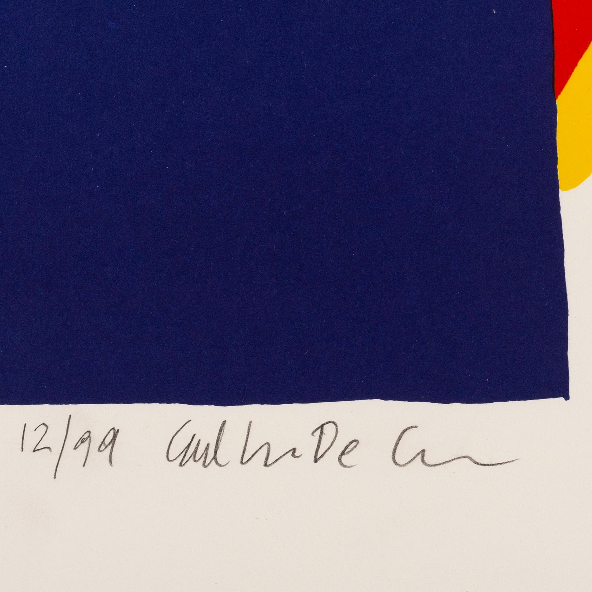 CARL JOHAN DE GEER, färgserigrafi, signerad och numrerad 12/99.