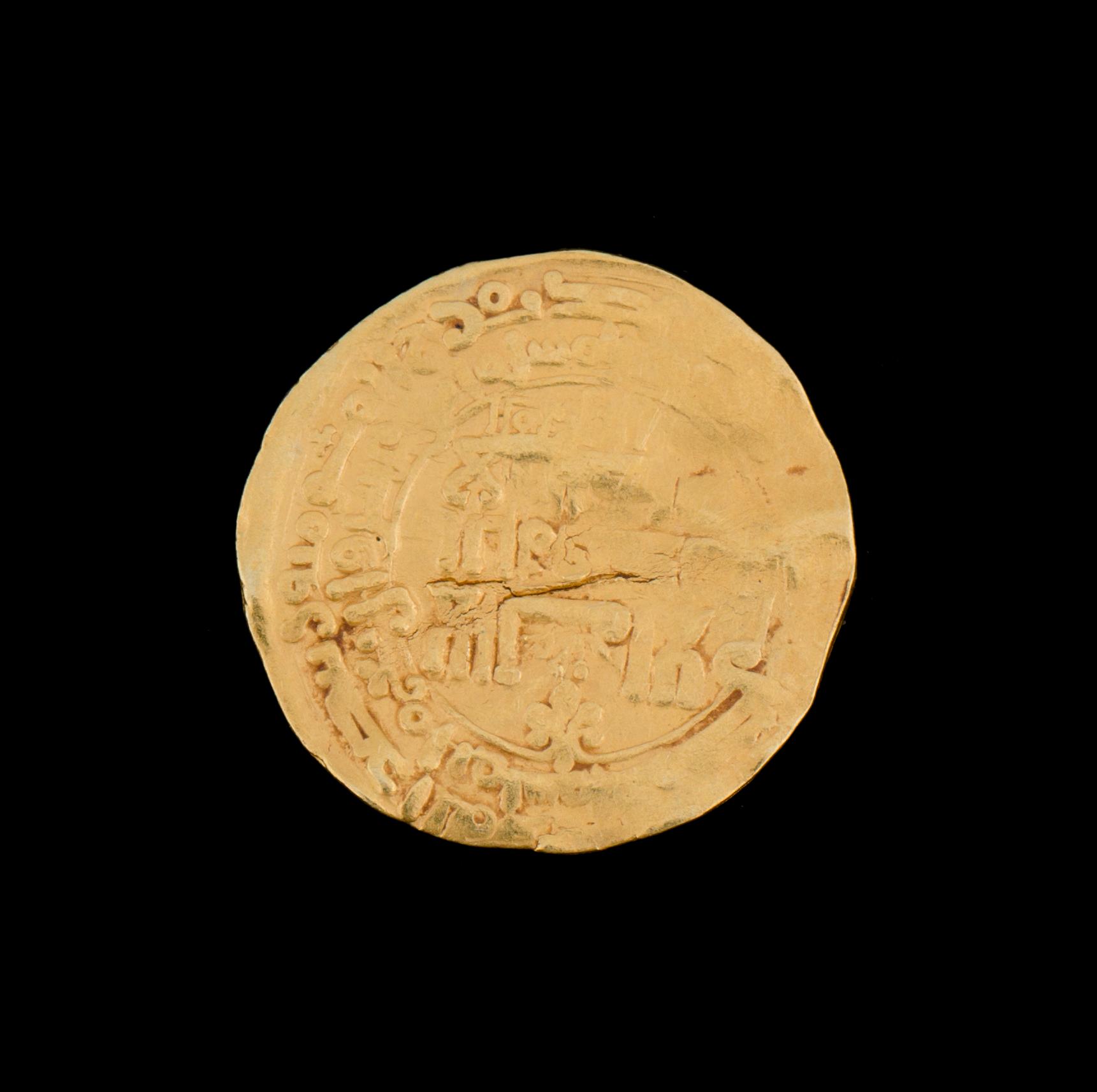 MYNT, guld, Persien 1100-tal. Ca 3g.
