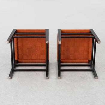 A pair of stools for Gemla, second half of the 20th-century.