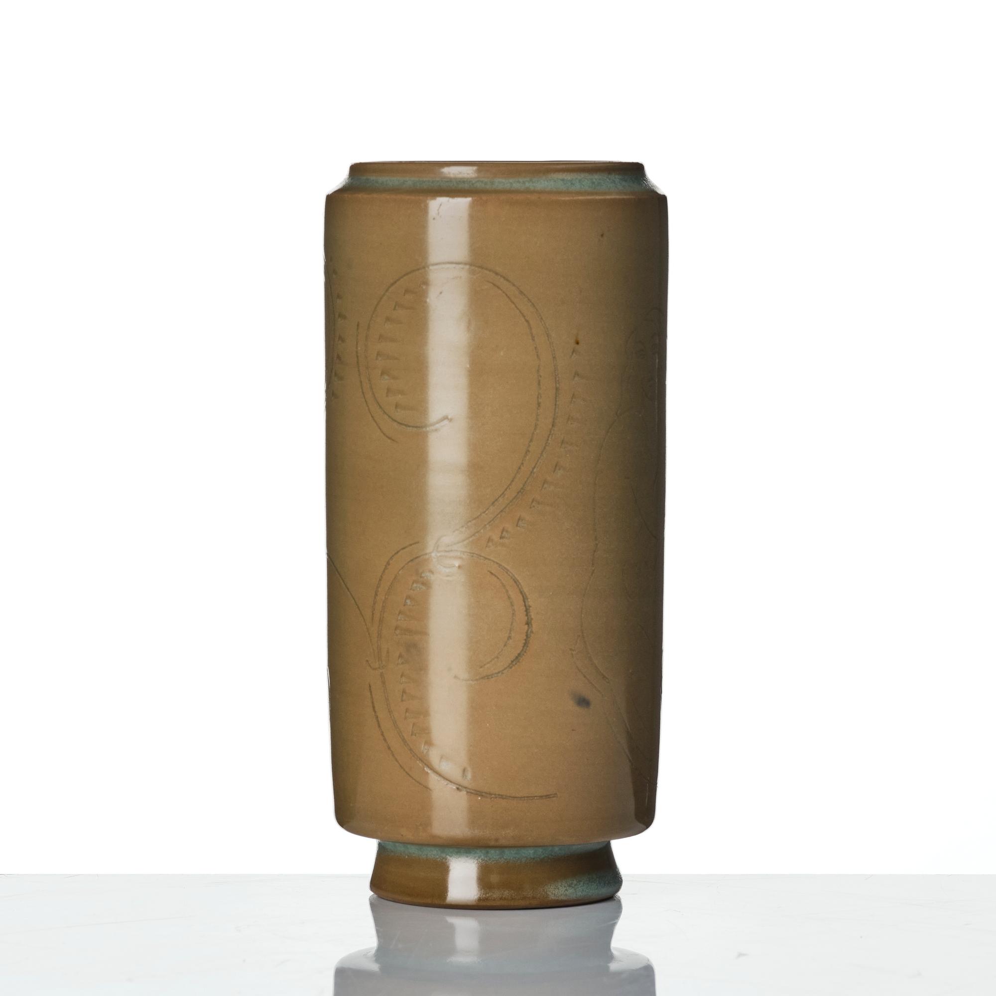 Wilhelm Kåge, a stoneware vase, Gustavsberg 1928.