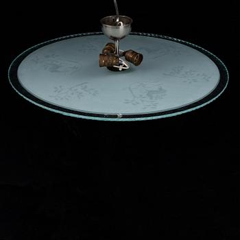 A 1940's Swedish Modern ceiling lamp.