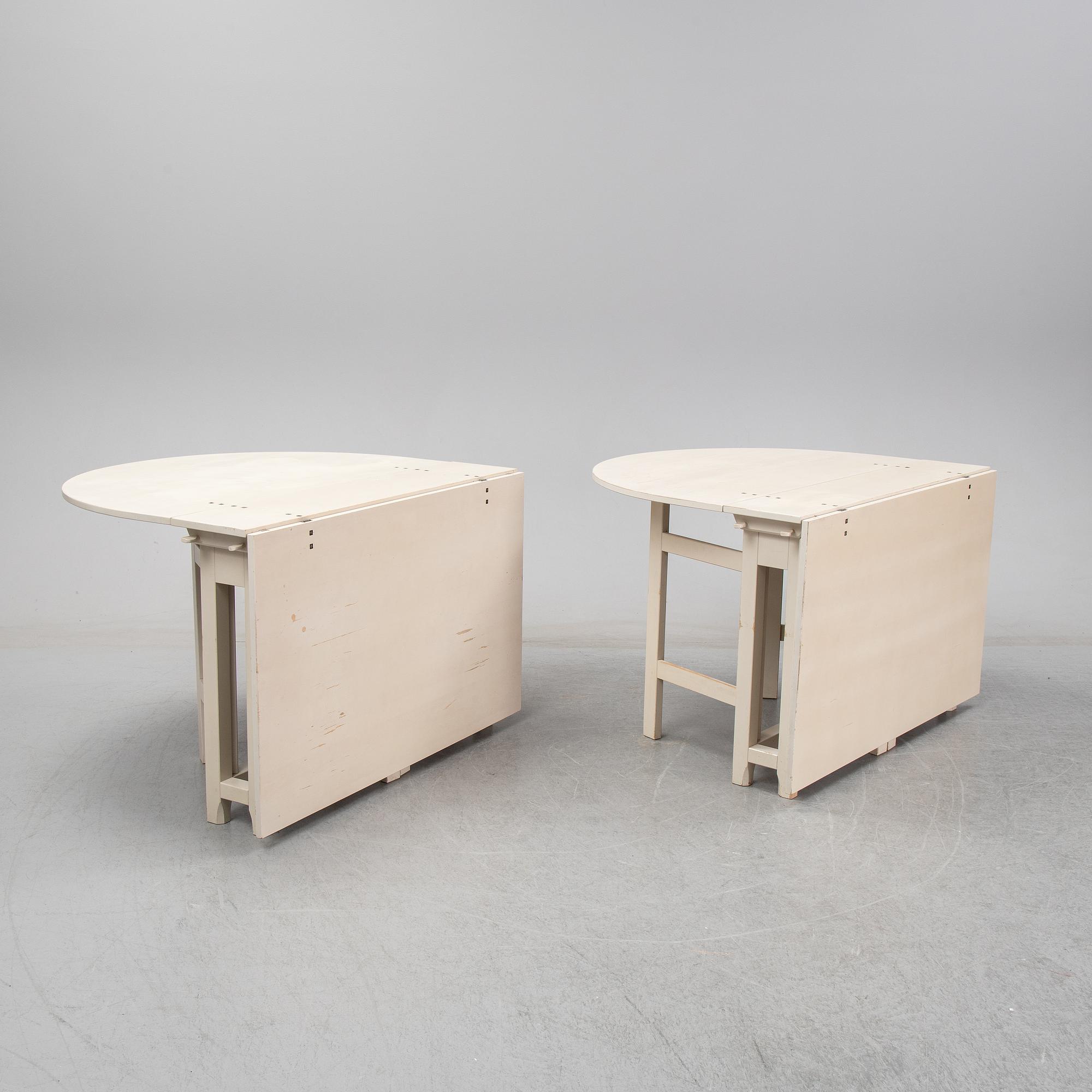 A 1990's pair of gate leg tables from IKEA.