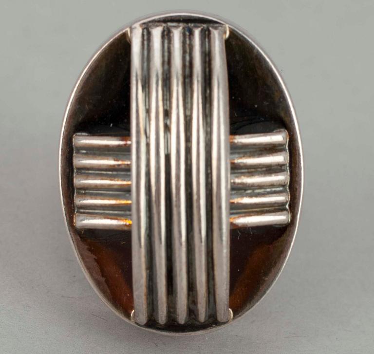 RINGAR, 2 st, sterling silver, E. Granit & Co. Helsingfors 1967. Tot. vikt 18,8 gr.