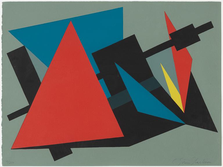 C Göran Karlsson, silkscreen in colours, 1989, signed 72/200.