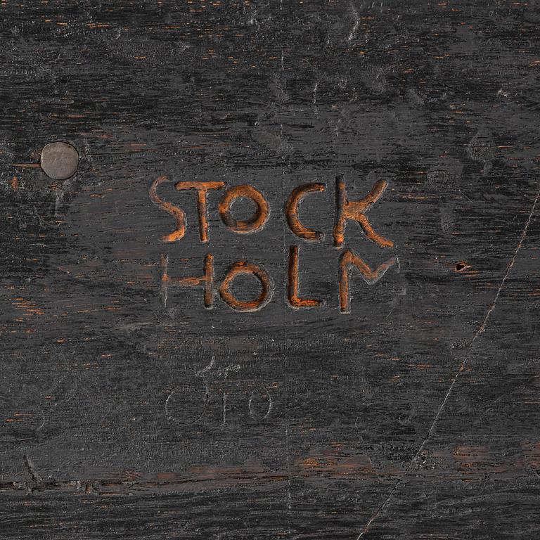 A Swedish Baroque Royal writing desk, by Hindrich von Hachten Ordered for the queen Hedvig Eleonora (1636-1715) 1683.