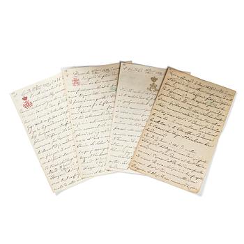 197. Tsar Alexander II (1818-1881) of Russia, collection of autograph letters to his mistress Princess Catherine Dolgorukova.