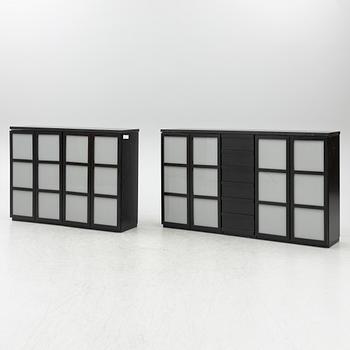 Titti Fabiani, bookcase, 5 sections, "Book", Ideal Form Team.