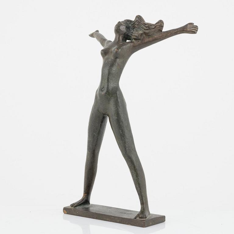 Stig Blomberg, skulptur, brons, signerad.