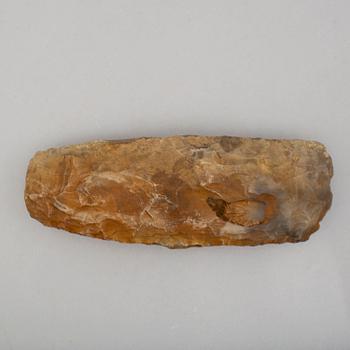 A neolithic flint axe.