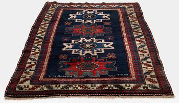A Lesghi rug, North East Caucasus, signed, c. 230 x 135 cm.