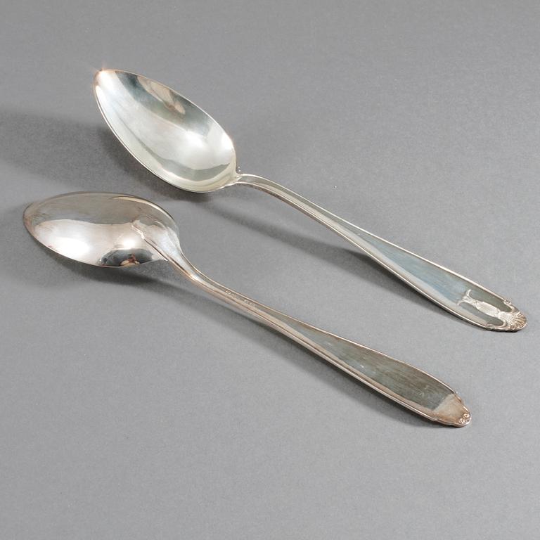 SKEDAR, 12 st, "Vasa", silver, GAB, Stockholm, 1930-tal, vikt 806 g.