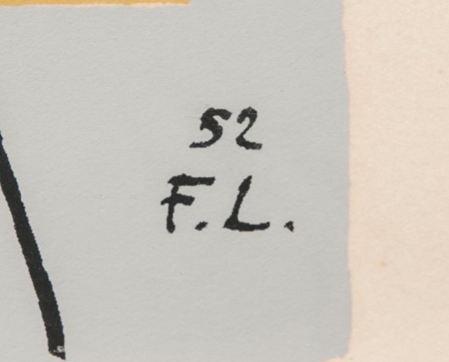 FERNAND LÉGER, serigrafi, signerad i plåten, och daterad -52.