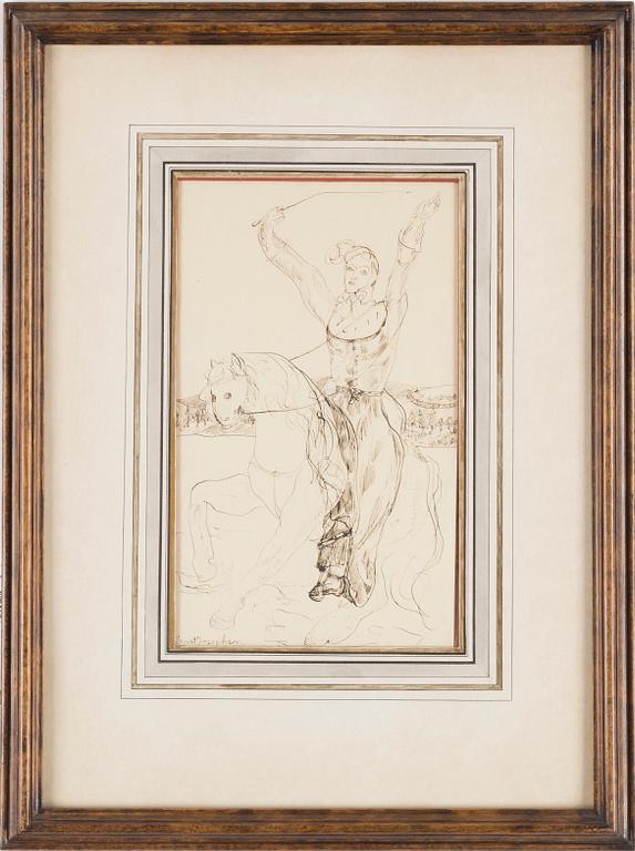 ERNST JOSEPHSON, indian ink on paper, signed Ernst Josephson.