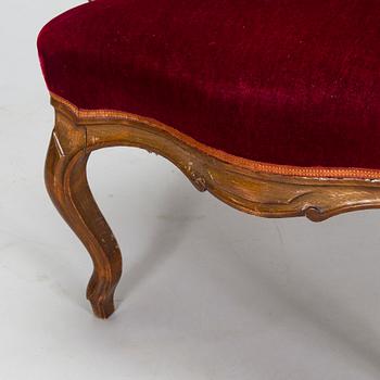 Fåtölj, nyrokoko, 1800-talets slut.