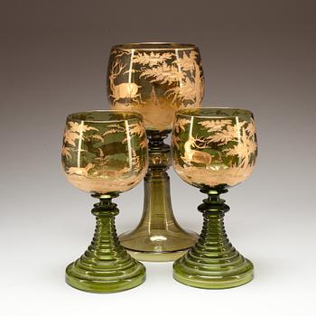 PRAKTPOKALER, 2+1. Glas, sekelskiftet 1900. Böhmen.