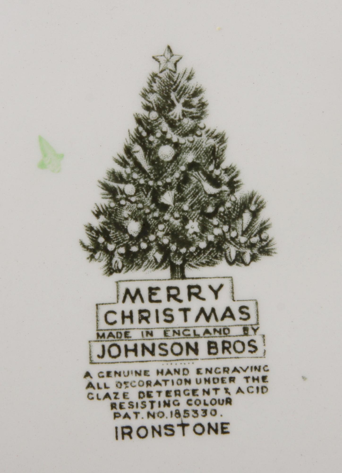 MAT- OCH KAFFESERVIS, 45 delar, flintgods, Johnson Bros, England.