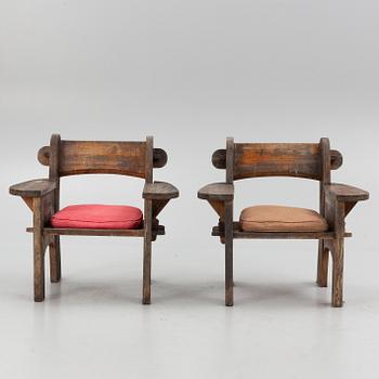 David Rosén, armchairs, a pair, "Berga", Nordiska Kompaniet, 1940s.